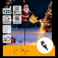 Aigostar - zewnętrzna świąteczna dekoracja LED 120xLED/8 funkcji 80 cm IP44 Santa/ciepła biała