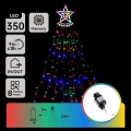 Aigostar - Zewnętrzna świąteczna dekoracja LED 350xLED 3,5m IP44 wielokolorowa