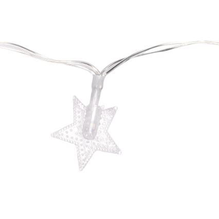 Aigostar - LED Zewnętrzny łańcuch świąteczny 100xLED/8 funkcji 3xAA 10 m IP44 zimna biel