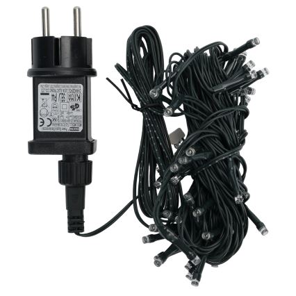Aigostar - Zewnętrzne lampki świąteczne LED, 50 diod, 8 trybów, 8 m, IP44, zimna biel