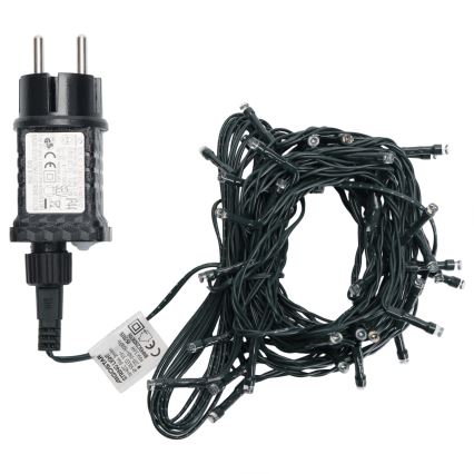 Aigostar - Zewnętrzne lampki świąteczne LED, 50 diod LED/8 trybów, 8 m, IP44, wielokolorowe
