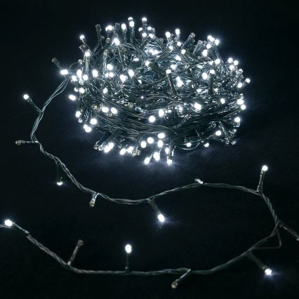 Aigostar - LED Zewnętrzne lampki świąteczne 500xLED/8 funkcji 4xAA 25,3 m IP44 zimne białe światło
