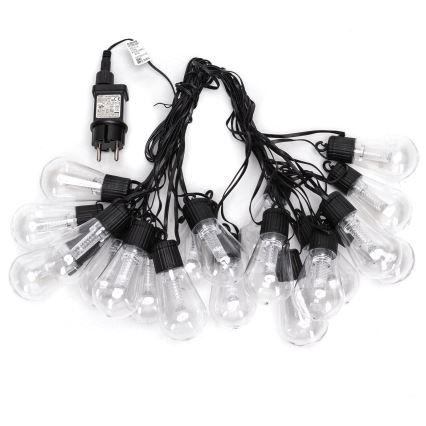Aigostar - Zewnętrzny łańcuch dekoracyjny LED 20xLED/13m IP44 zimna biel