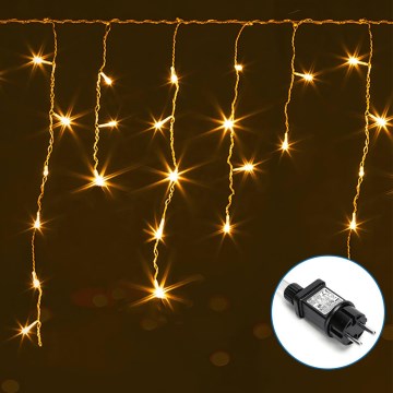 Aigostar - Zewnętrzny łańcuch dekoracyjny LED 75xLED/6W/230V 15x0,6m IP44 ciepła biel