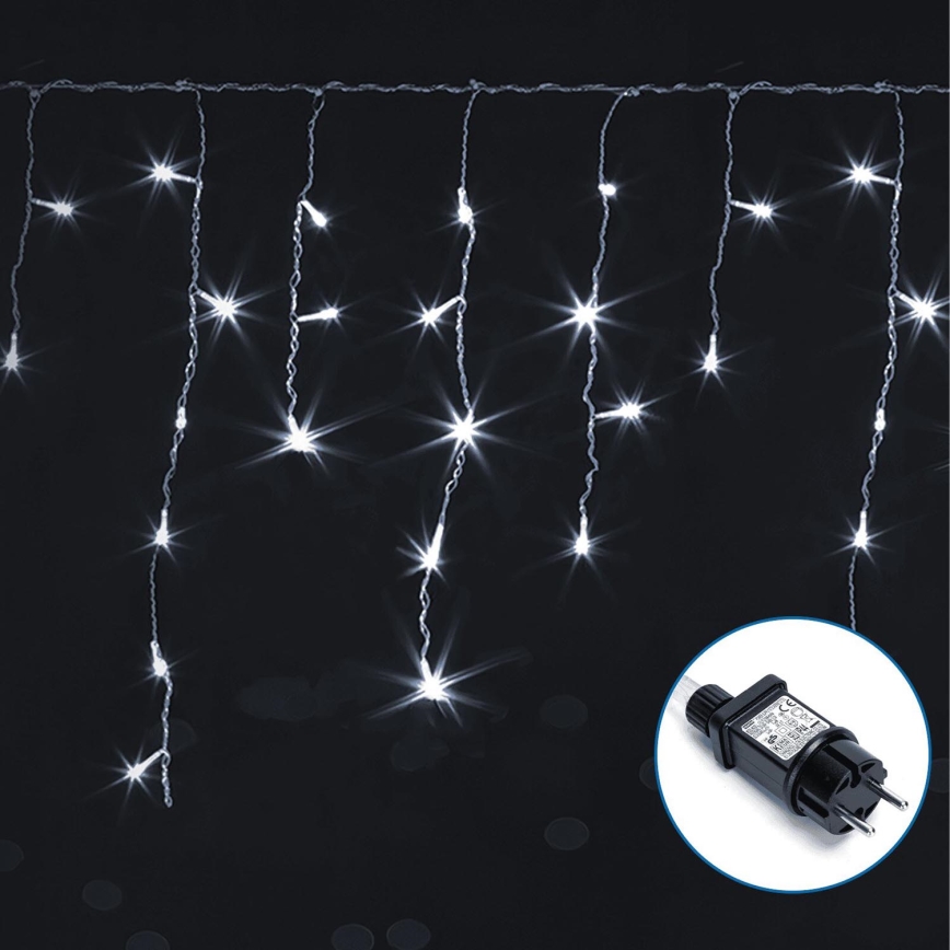 Aigostar - Zewnętrzny łańcuch dekoracyjny LED 75xLED/6W/230V 15x0,6m IP44 zimna biel