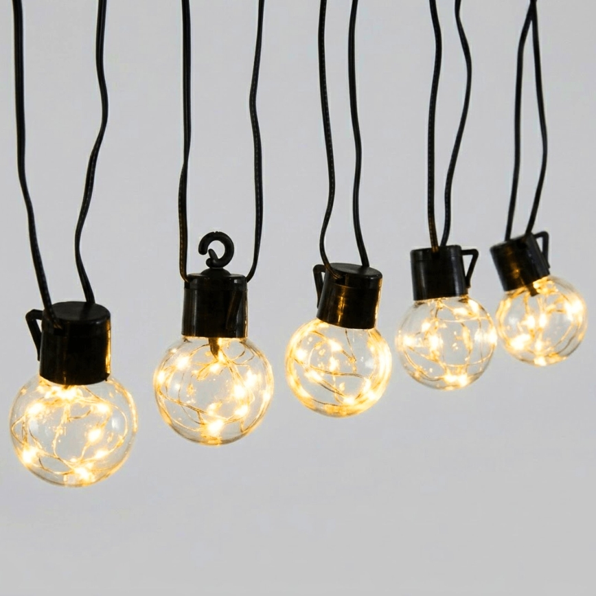 Aigostar - zewnętrzny łańcuch dekoracyjny LED 80xLED/8 funkcji 5m IP44 ciepła biała