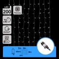 Aigostar - zewnętrzny łańcuch LED 200xLED/8 funkcji 5x2m IP44 zimna biel