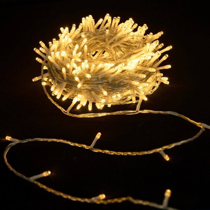 Aigostar - Zewnętrzny łańcuch świetlny LED, 400 diod LED, 8 funkcji, 20 m, IP44, ciepła biała