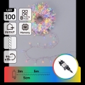 Aigostar - Zewnętrzny łańcuch świąteczny 100 diod LED / 8 funkcji 5,3 m IP44 wielokolorowy
