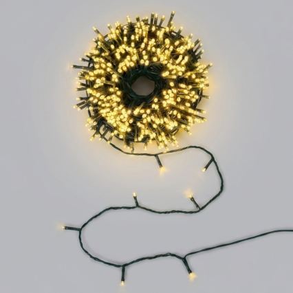 Aigostar - Zewnętrzny łańcuch świąteczny 750 diod LED/8 funkcji 78 m IP44 ciepła biała