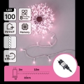 Aigostar - Zewnętrzny łańcuch świąteczny LED 100xLED/8 funkcji 13 m IP44 różowy