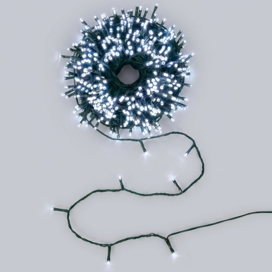 Aigostar - Zewnętrzny łańcuch świąteczny LED 150xLED/8 funkcji 18m IP44 zimna biel