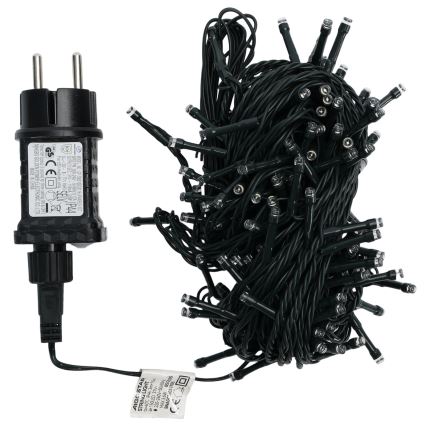 Aigostar - Zewnętrzny łańcuch świąteczny LED 150xLED/8 funkcji 18m IP44 zimna biel