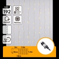 Aigostar - Zewnętrzny łańcuch świąteczny LED 192xLED/8 funkcji 4,5x1,2m IP44 ciepła biała