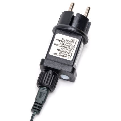 Aigostar - Zewnętrzny łańcuch świąteczny LED, 200 diod LED, 8 trybów, 8 m, IP44, zimna biel