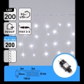 Aigostar - Zewnętrzny łańcuch świąteczny LED, 200 diod LED, 8×0,4 m, IP44, zimna biel