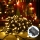 Aigostar - Zewnętrzny łańcuch świąteczny LED 200xLED/8 funkcji 3xAA 10,3m IP44 ciepła biel