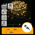 Aigostar - Zewnętrzny łańcuch świąteczny LED, 300 LED, 8 funkcji, 30 m, IP44, ciepła biała