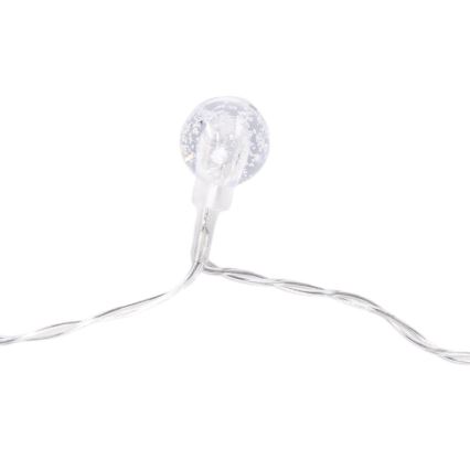 Aigostar - Zewnętrzny łańcuch świąteczny LED, 50 diod LED / 8 funkcji, zasilanie 3×AA, 5,3 m, IP44, wielokolorowy