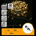 Aigostar - zewnętrzny łańcuch świąteczny LED 500xLED/8 funkcji 50m IP44 ciepła biała