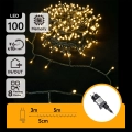 Aigostar - Zewnętrzny łańcuch świetlny LED 100 diod / 8 funkcji, 8 m, IP44, ciepła biała
