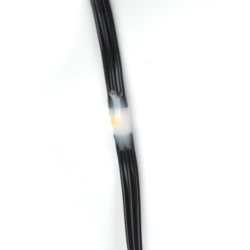 Aigostar - Zewnętrzny łańcuch świetlny LED, 50 diod, 8 funkcji, zasilanie 3×AA, długość 5,3 m, IP44, ciepła biała