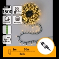 Aigostar - Zewnętrzny świąteczny łańcuch LED 1500xLED/8 funkcji 33m IP44 ciepła biała
