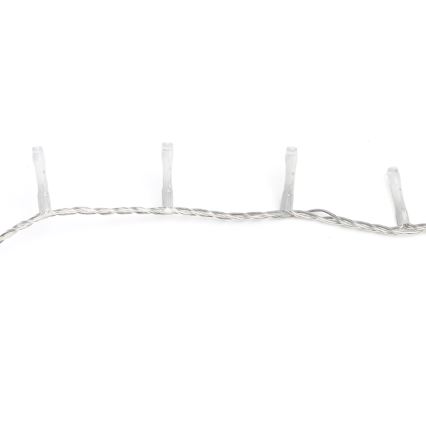 Aigostar - zewnętrzny świąteczny łańcuch LED 200 diod/8 funkcji, 13 m, IP44, ciepła biel
