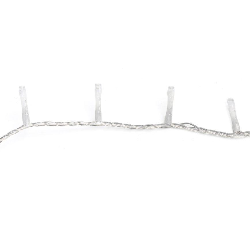Aigostar - zewnętrzny świąteczny łańcuch LED 200 diod/8 funkcji, 13 m, IP44, ciepła biel