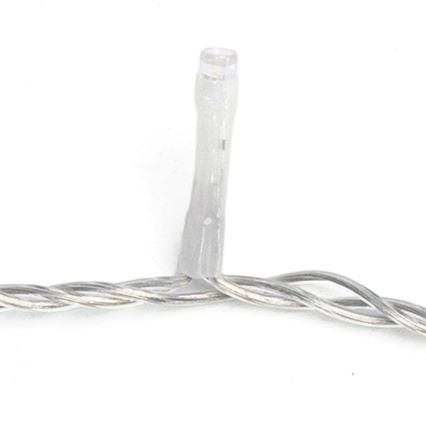Aigostar - zewnętrzny świąteczny łańcuch LED 200 diod/8 funkcji, 13 m, IP44, ciepła biel