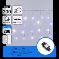 Aigostar - Zewnętrzny świąteczny łańcuch LED 200xLED 8x0,4m IP44 niebieski