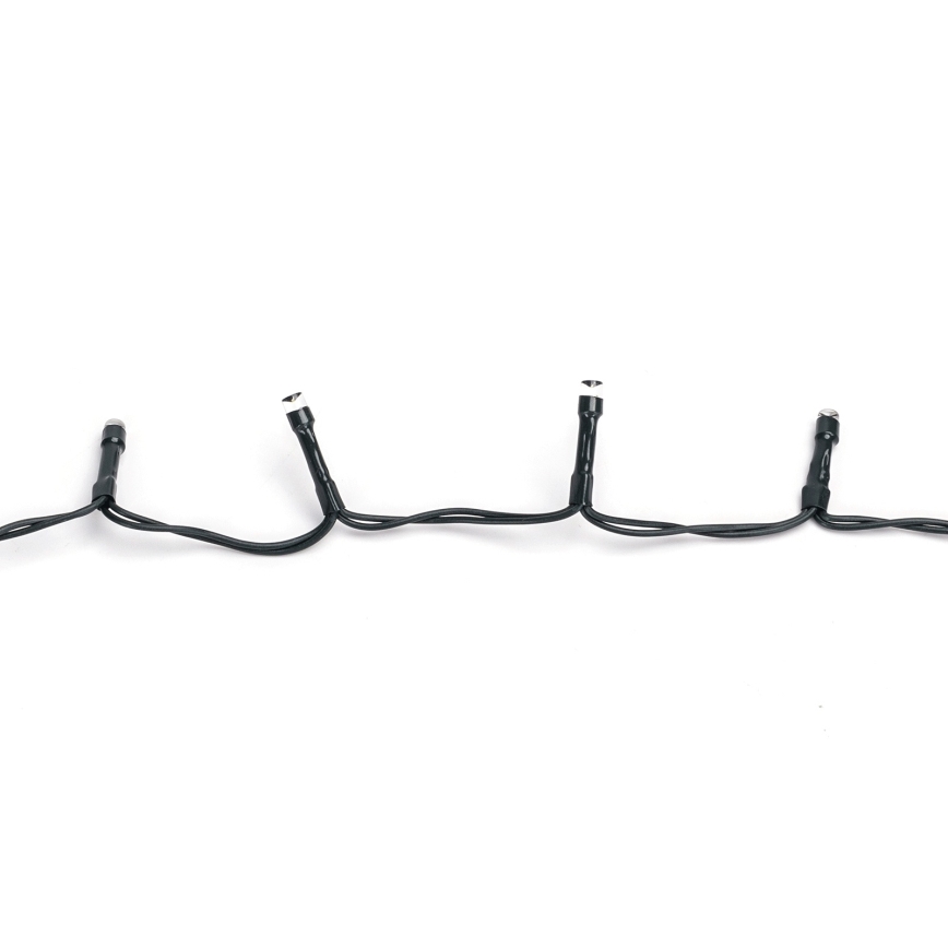 Aigostar - Zewnętrzny łańcuch świąteczny LED 100 diod/8 trybów 3xAA 5,3 m IP44 ciepła biała