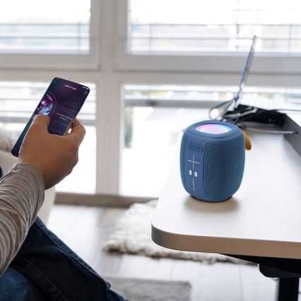 AKAI ABTS-V5 BL - Bezprzewodowy głośnik z mikrofonem 3W/1200 mAh niebieski