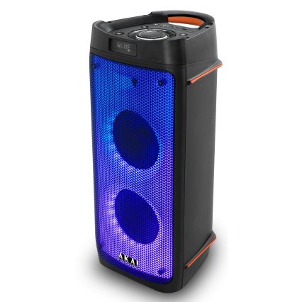 AKAI PARTY BOX 810 - Bezprzewodowy głośnik 65W/230V 5000 mAh + pilot zdalnego sterowania