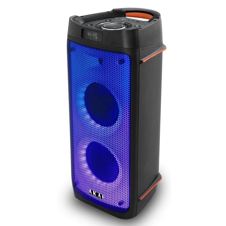 AKAI PARTY BOX 810 - Bezprzewodowy głośnik 65W/230V 5000 mAh + pilot zdalnego sterowania