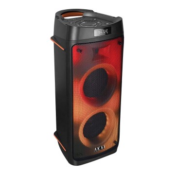 AKAI PARTY BOX 810 - Bezprzewodowy głośnik 65W/230V 5000 mAh + pilot zdalnego sterowania