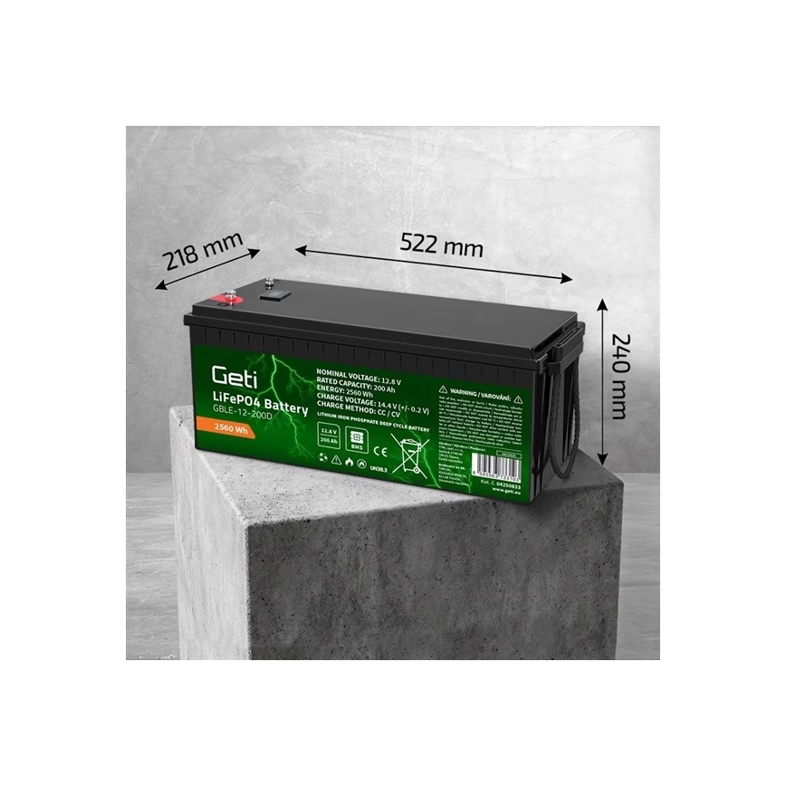 Akumulator LiFePO4 12,8V/200Ah