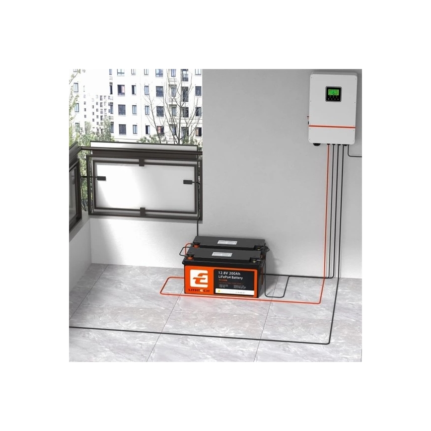 Akumulator LiFePO4 do systemów solarnych 12,8 V/200 Ah IP66