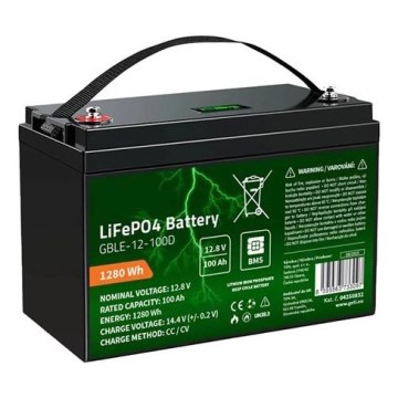Akumulator LiFePO4 z wyświetlaczem 12,8V/100Ah