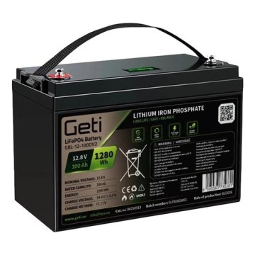 Akumulator z wyświetlaczem LiFePO4 12,8V/100Ah