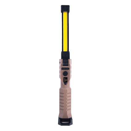 LED Ściemnialna akumulatorowa robocze latarka z funkcją power banku LED/4W/5V IPX4 600 błyszcz. 2000 mAh