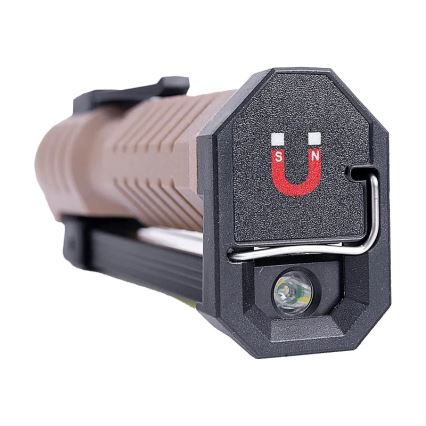 LED Ściemnialna akumulatorowa robocze latarka z funkcją power banku LED/4W/5V IPX4 600 błyszcz. 2000 mAh