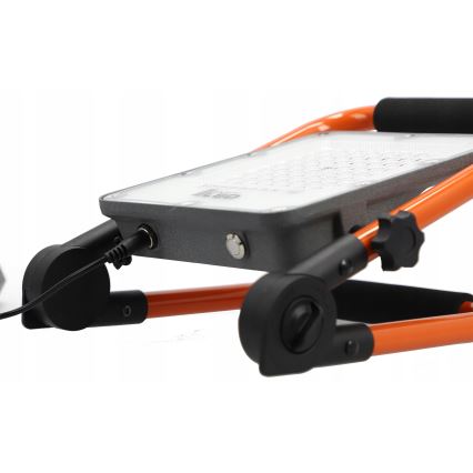Akumulatorowy naświetlacz LED ze statywem 30 W, 3,2 V, 4500 K, 5000 mAh, IP65, pomarańczowy