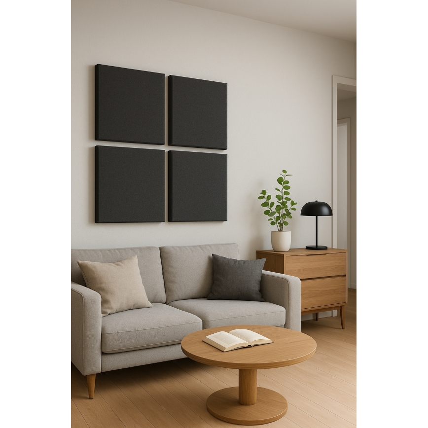 Akustyczny panel SILENCE 58x58 cm antracyt