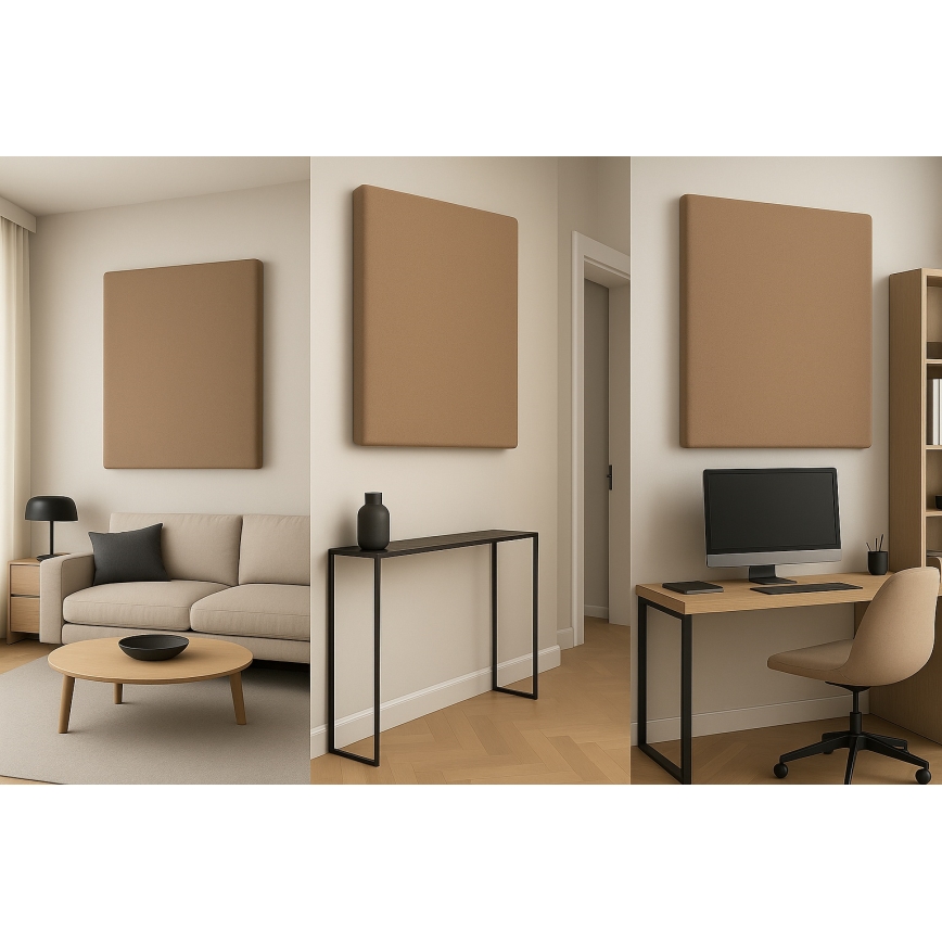 Akustyczny panel SILENCE 58x58 cm beżowy