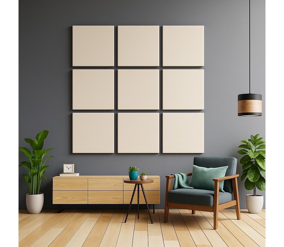Akustyczny panel SILENCE 58x58 cm kremowy