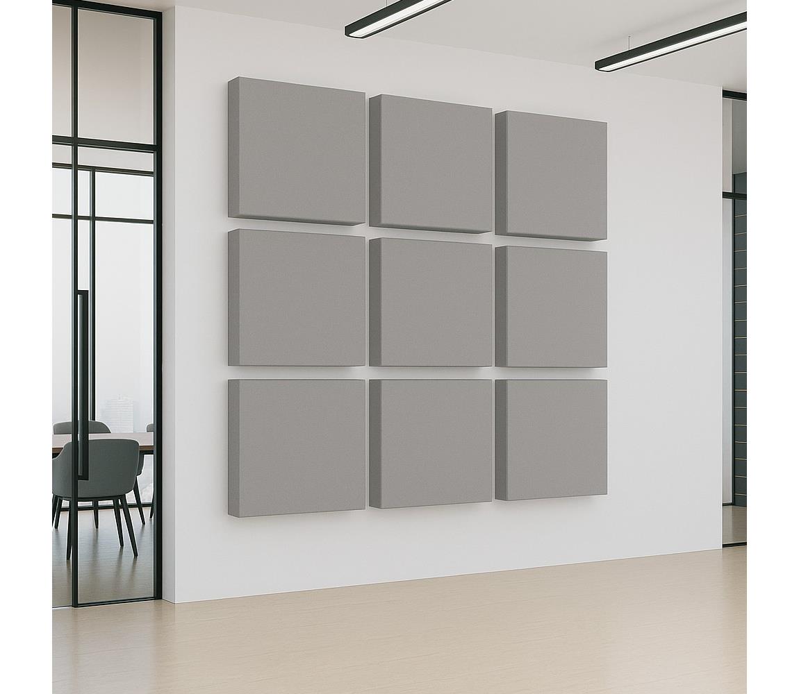 Akustyczny panel SILENCE 58x58 cm szary