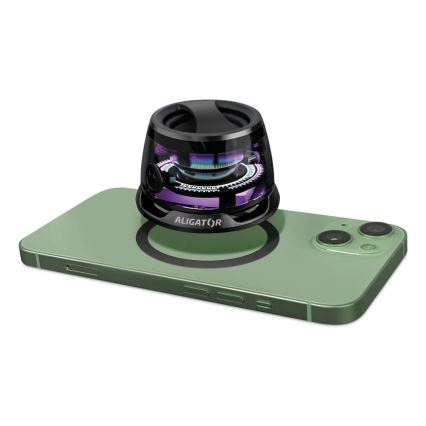 Aligator ABSMB01 - Magnetyczny głośnik do MagSafe Mini Beat 400 mAh, czarny
