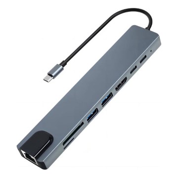 Aligator AHUB001 - hub USB-C 8w1