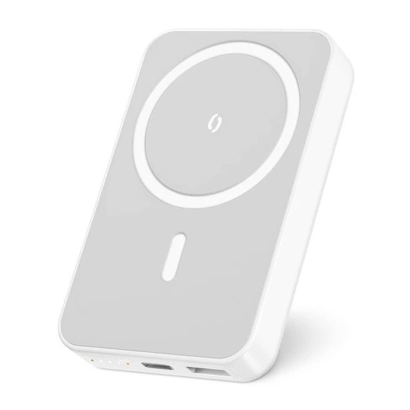 Aligator AMS04WT - Powerbank z bezprzewodowym ładowaniem Qi i MagSafe, 10000 mAh, 15 W Power Delivery, czarny